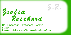 zsofia reichard business card